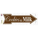 Cookies Milk Novelty Arrow Sticker Decal