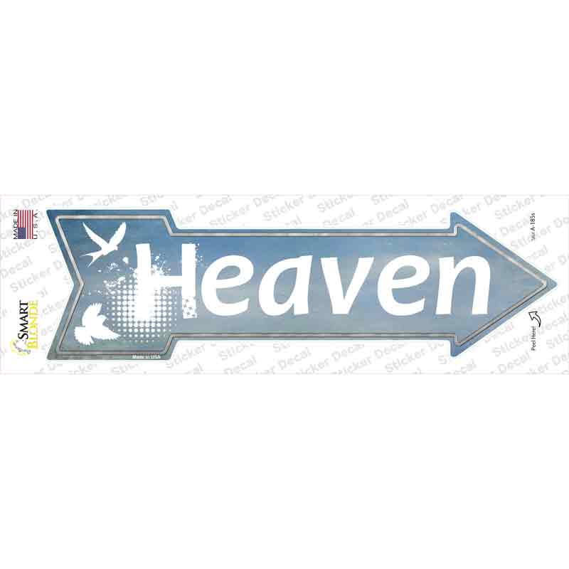 Heaven Novelty Arrow Sticker Decal