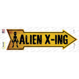 Alien X ing Novelty Arrow Sticker Decal