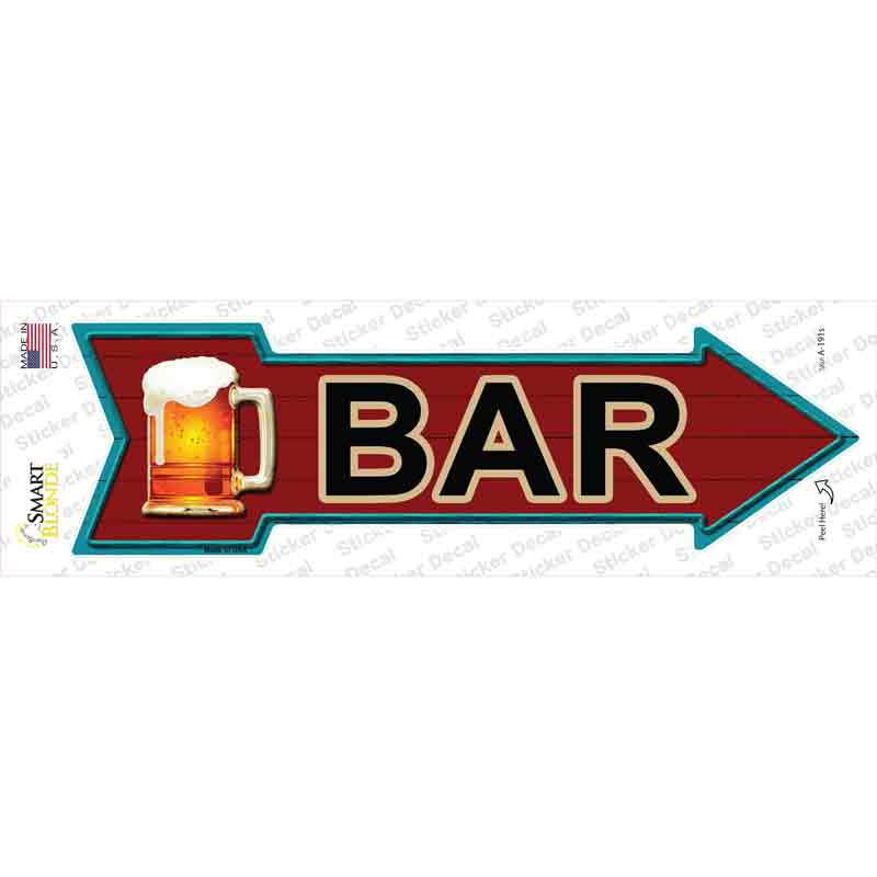 Bar Novelty Arrow Sticker Decal