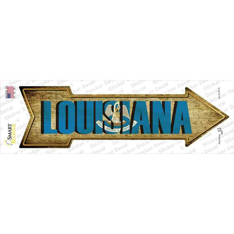 Louisiana Novelty Arrow Sticker Decal
