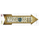 Massachusetts Novelty Arrow Sticker Decal