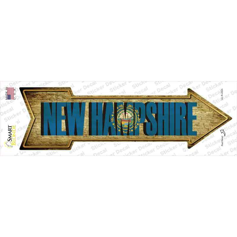 New Hampshire Novelty Arrow Sticker Decal