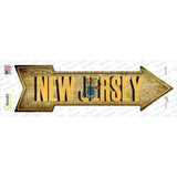 New Jersey Novelty Arrow Sticker Decal