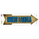 North Dakota Novelty Arrow Sticker Decal