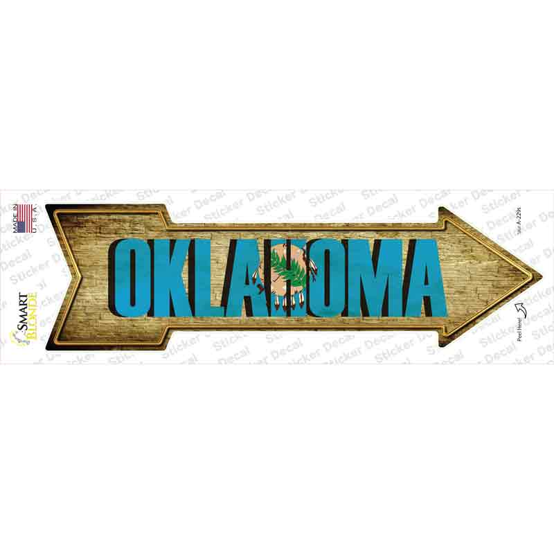Oklahoma Novelty Arrow Sticker Decal
