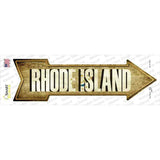 Rhode Island Novelty Arrow Sticker Decal