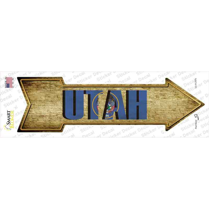 Utah Novelty Arrow Sticker Decal