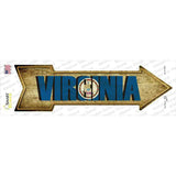 Virginia Novelty Arrow Sticker Decal