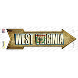 West Virginia Novelty Arrow Sticker Decal