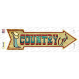 Country Gal Novelty Arrow Sticker Decal