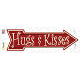 Hugs and Kisses Novelty Arrow Sticker Decal