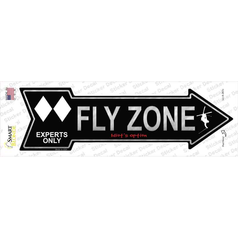 Fly Zone Novelty Arrow Sticker Decal