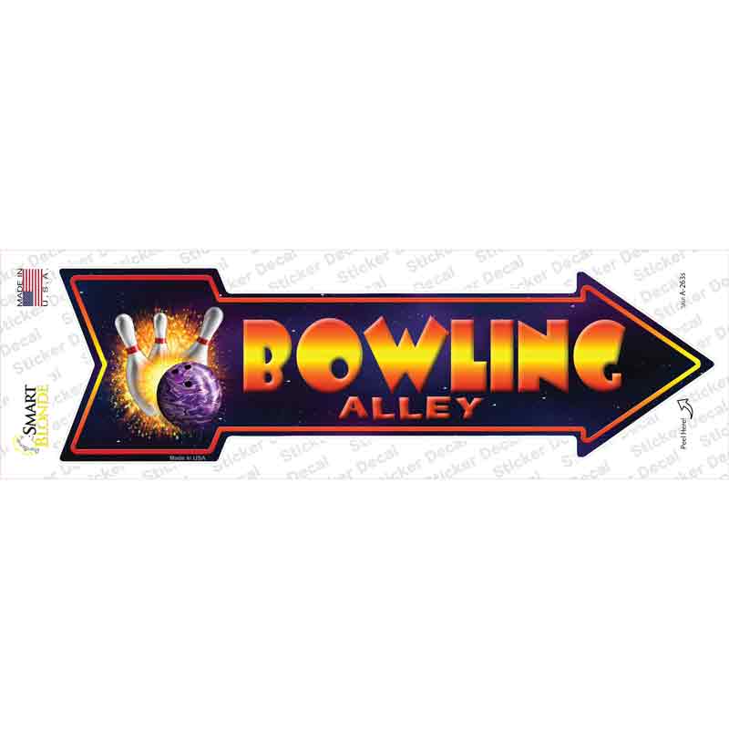 Bowling Alley Novelty Arrow Sticker Decal