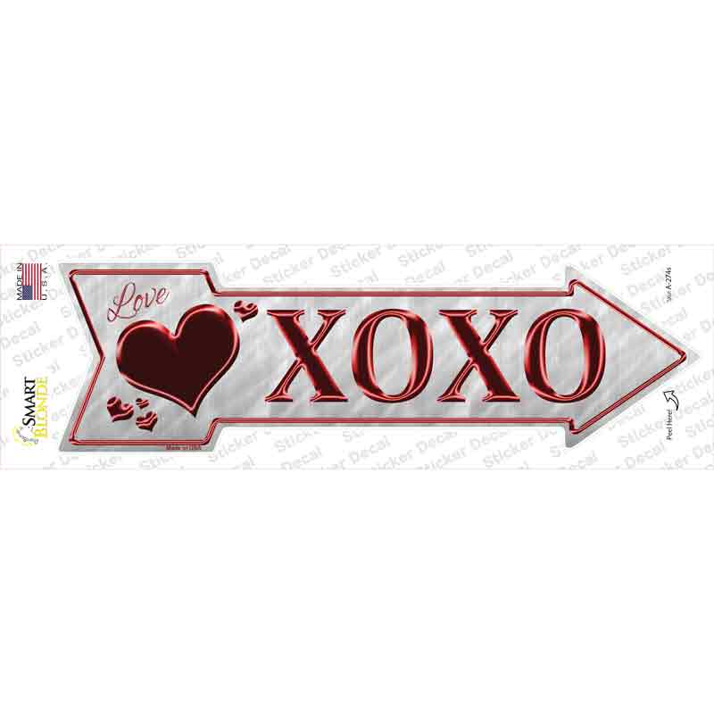 XOXO Novelty Arrow Sticker Decal