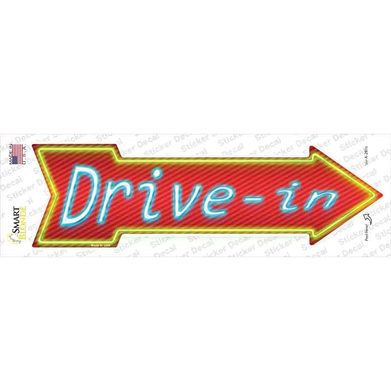 Drive In Novelty Arrow Sticker Decal