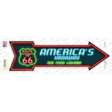 Route 66 Lodging Novelty Arrow Sticker Decal