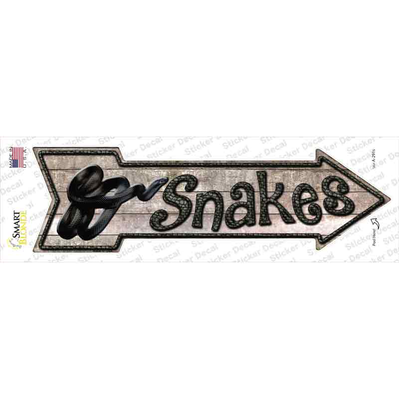 Snakes Novelty Arrow Sticker Decal