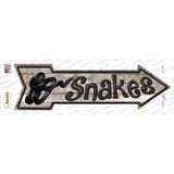 Snakes Novelty Arrow Sticker Decal