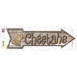 Cheetahs Novelty Arrow Sticker Decal