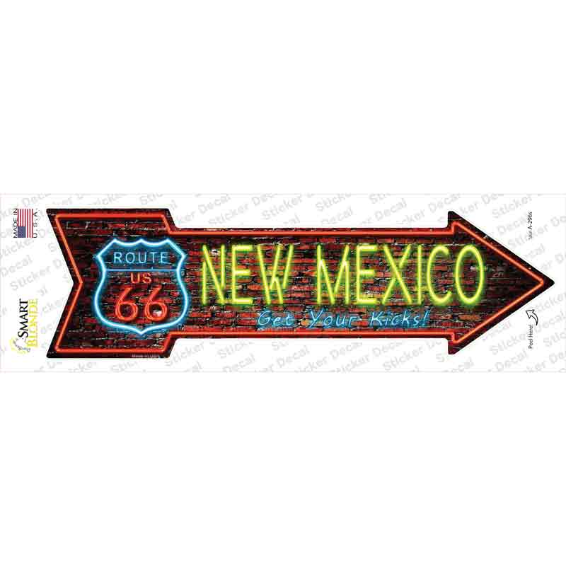 New Mexico Neon Novelty Arrow Sticker Decal
