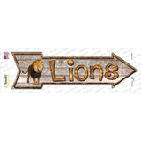 Lions Novelty Arrow Sticker Decal