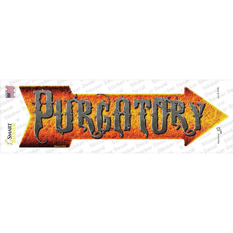 Purgatory Novelty Arrow Sticker Decal