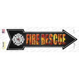 Fire Rescue Novelty Arrow Sticker Decal