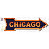 Chicago Orange Novelty Arrow Sticker Decal