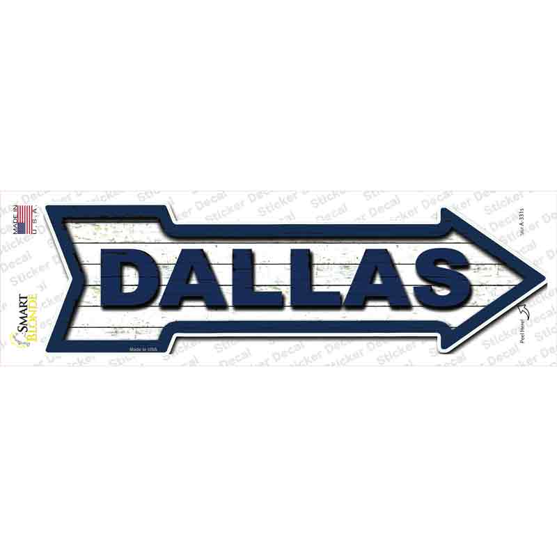 Dallas Novelty Arrow Sticker Decal