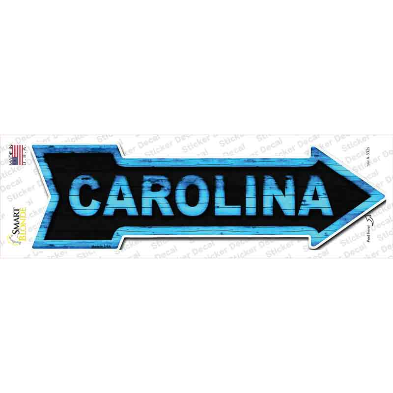 Carolina Novelty Arrow Sticker Decal