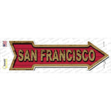 San Francisco Novelty Arrow Sticker Decal