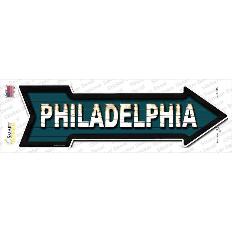 Philadelphia Novelty Arrow Sticker Decal