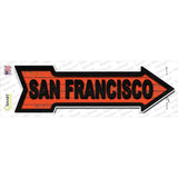 San Francisco Colors Novelty Arrow Sticker Decal