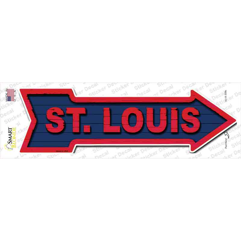 St Louis Novelty Arrow Sticker Decal