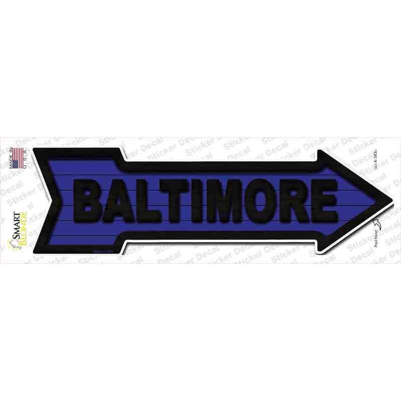 Baltimore Novelty Arrow Sticker Decal