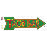 Taco Bar Novelty Arrow Sticker Decal