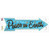 Peace On Earth Novelty Arrow Sticker Decal
