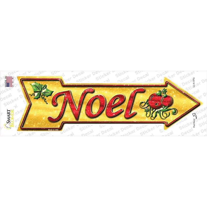Noel Novelty Arrow Sticker Decal