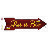 Let It Bee Novelty Arrow Sticker Decal