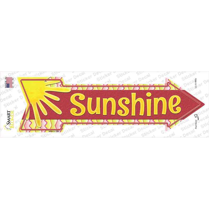 Sunshine Novelty Arrow Sticker Decal
