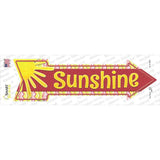 Sunshine Novelty Arrow Sticker Decal