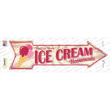 Homemade Ice Cream Novelty Arrow Sticker Decal