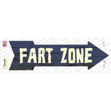 Fart Zone Novelty Arrow Sticker Decal