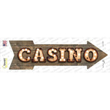 Casino Bulb Letters Novelty Arrow Sticker Decal