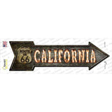 California Route 66 Bulb Letters Novelty Arrow Sticker Decal