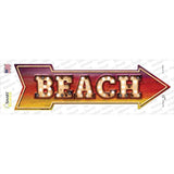 Beach Bulb Letters Novelty Arrow Sticker Decal