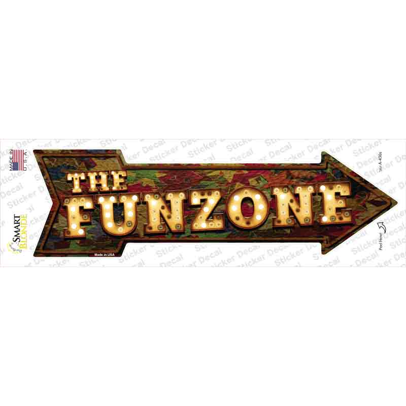 The Funzone Bulb Letters Novelty Arrow Sticker Decal