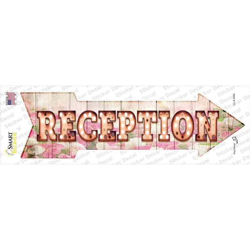 Reception Bulb Letters Novelty Arrow Sticker Decal