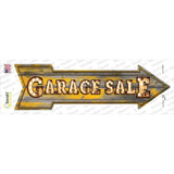 Garage Sale Bulb Letters Novelty Arrow Sticker Decal